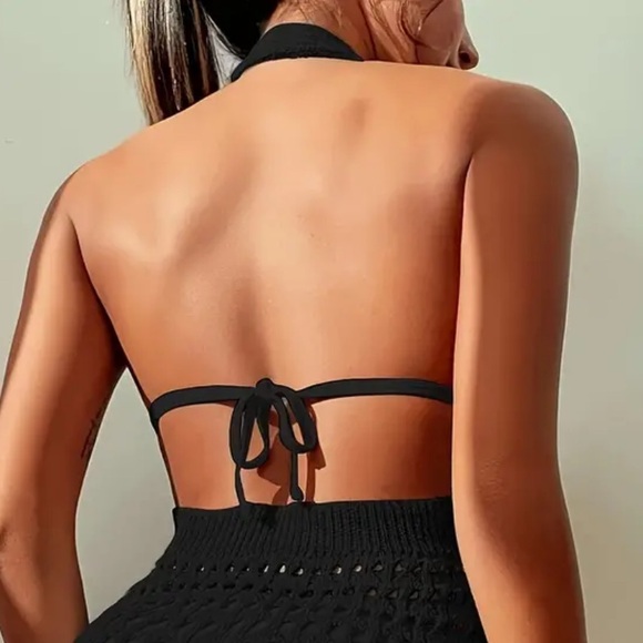 2 LEFT! Cover Up! Halter Neck Dress, Sexy Beach Wear Dress - Picture 4 of 8